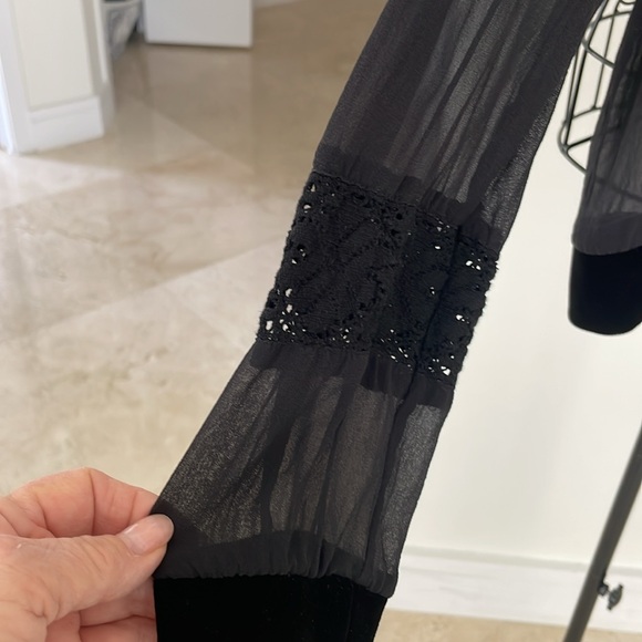 PHILOSOPHY DI ALBERTA FERRETTI SEMI SHEER BLOUSE - Picture 4 of 8